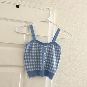 gingham tank top